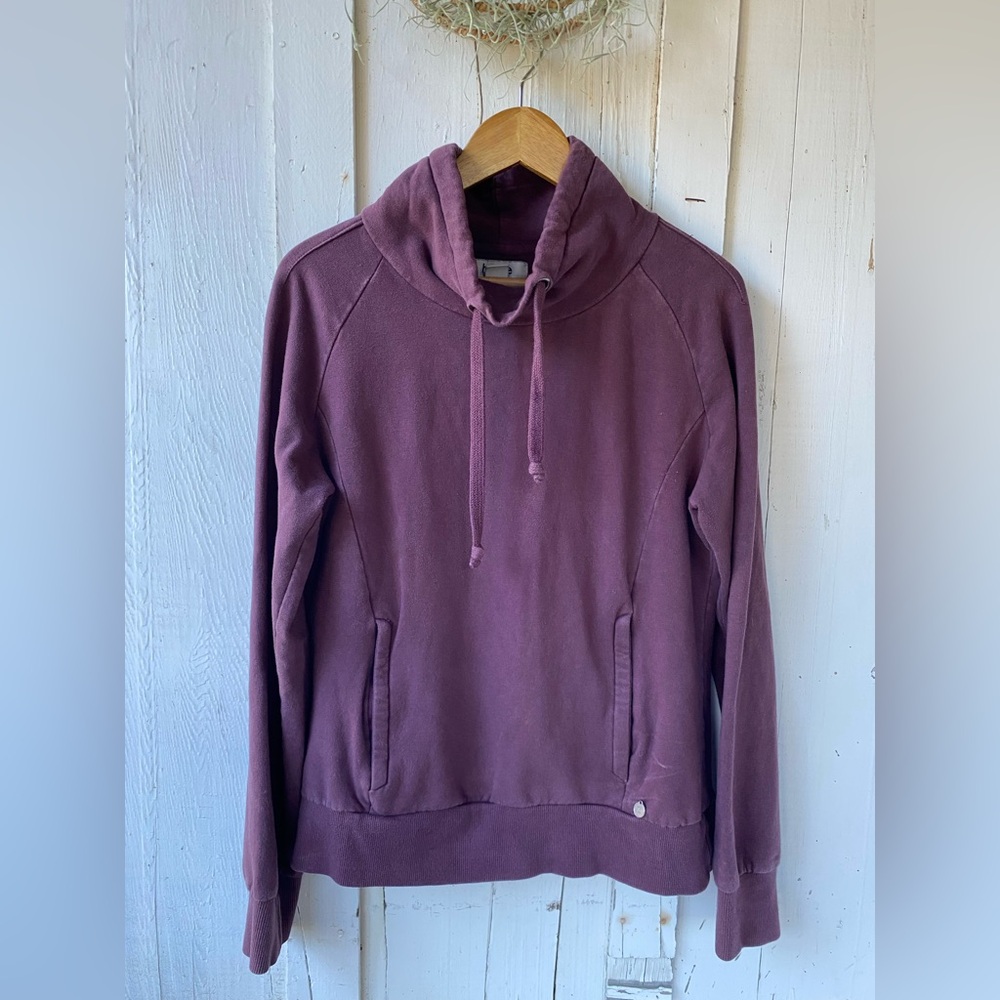 Purple Cowl Neck Sweatshirt